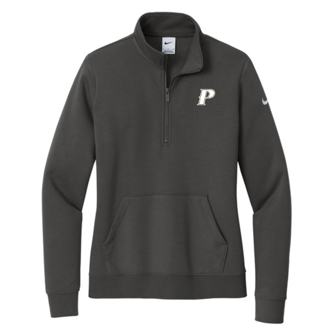 Nike Women's Club Fleece Sleeve Swoosh 1/2 Zip