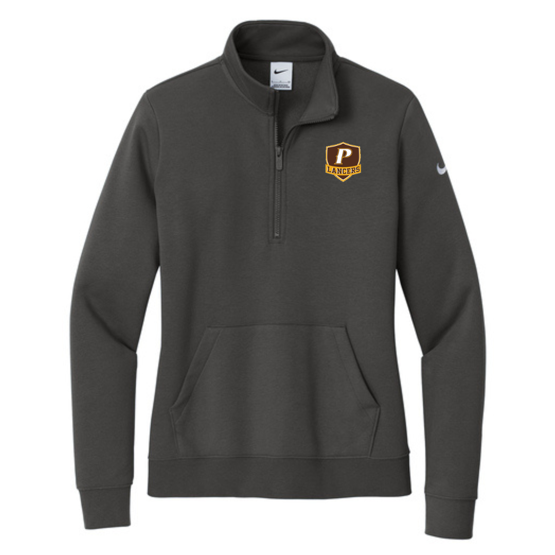 Nike Women's Club Fleece Sleeve Swoosh 1/2 Zip