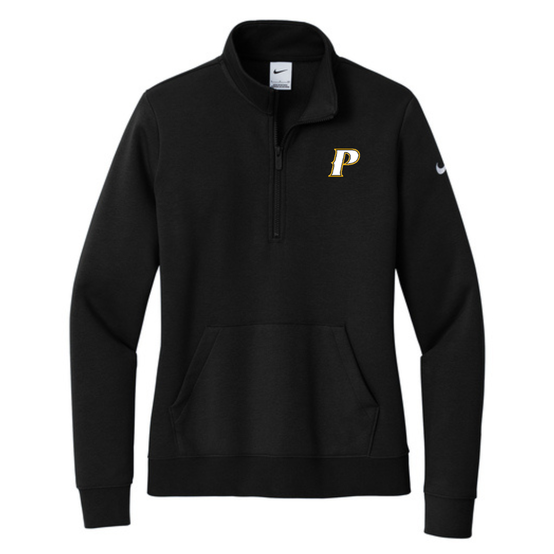 Nike Women's Club Fleece Sleeve Swoosh 1/2 Zip