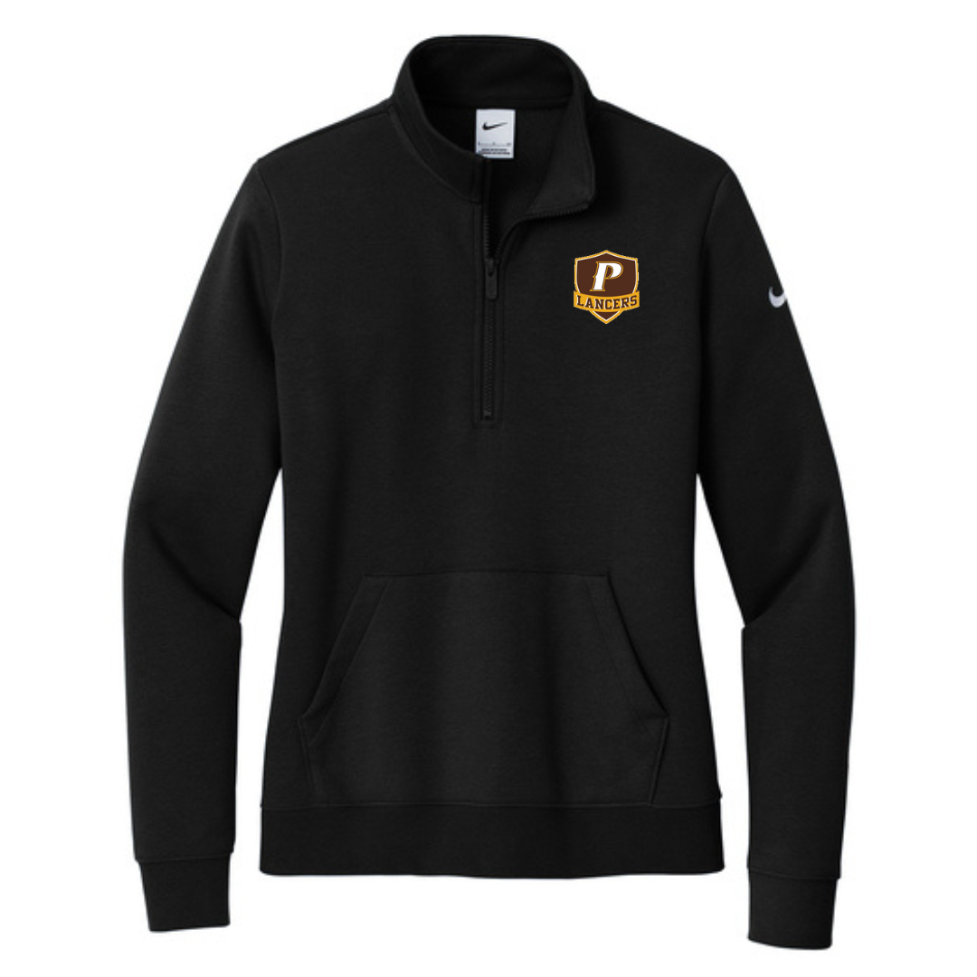 Nike Women's Club Fleece Sleeve Swoosh 1/2 Zip