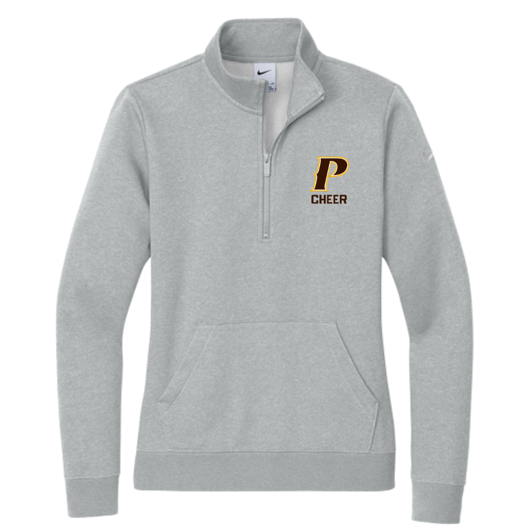 Nike Women's Club Fleece 1/2 zip - "P-CHEER"