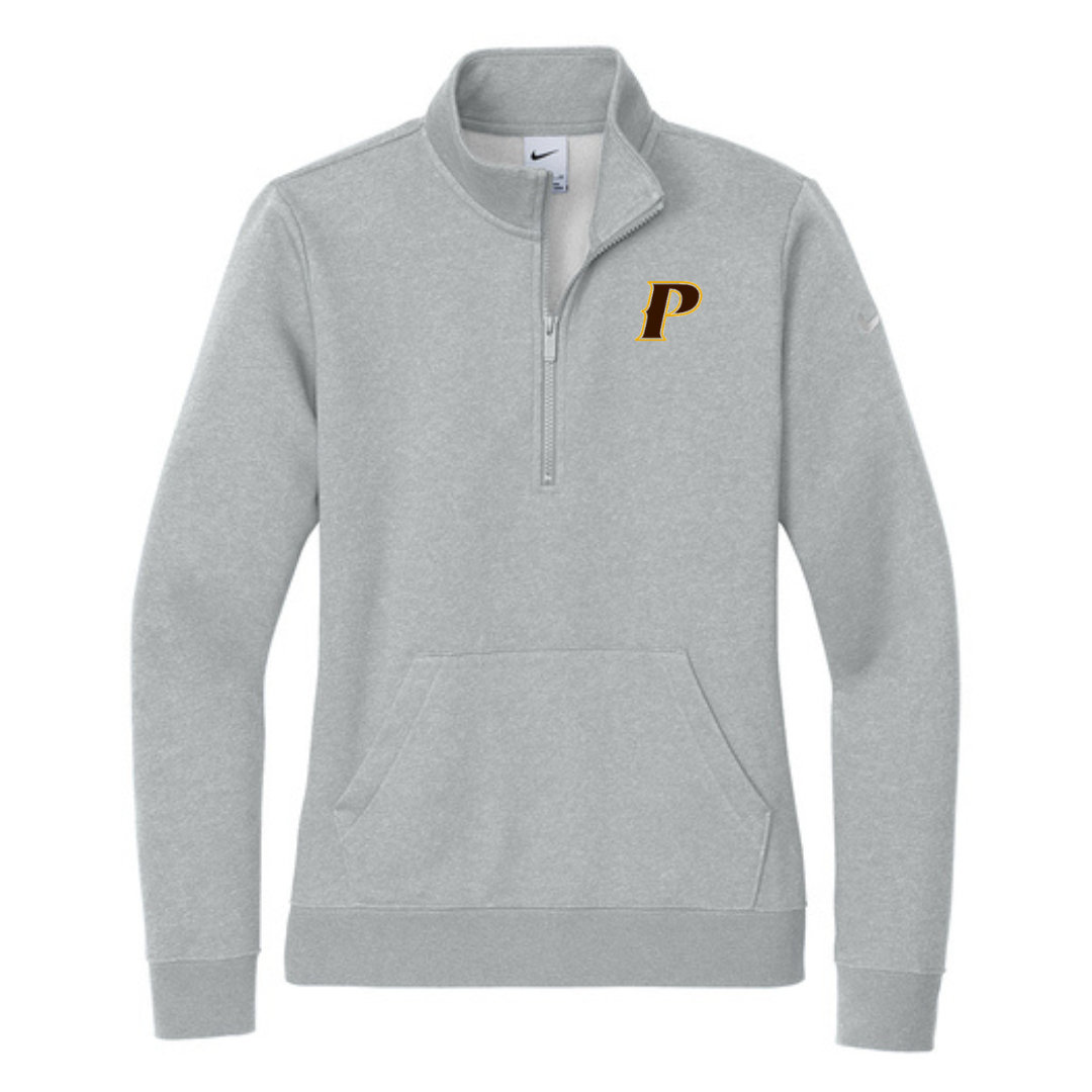 Nike Women's Club Fleece Sleeve Swoosh 1/2 Zip