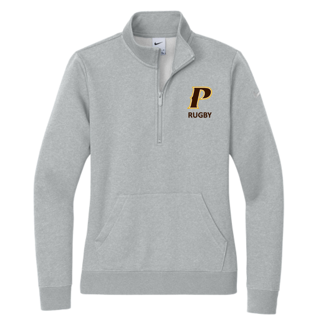 Nike Women's Club Fleece 1/2 zip - "P-RUGBY"