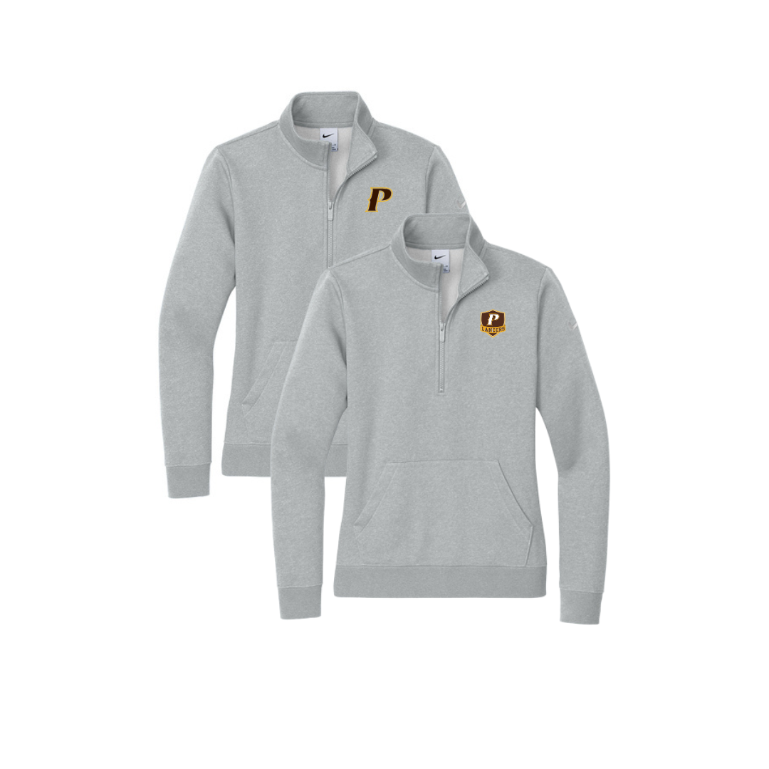 Nike Women's Club Fleece Sleeve Swoosh 1/2 Zip