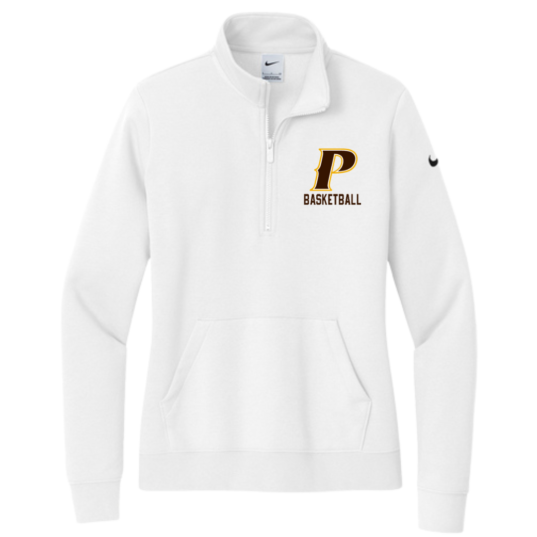 Nike Women's Club Fleece 1/2 zip - "P-BASKETBALL"