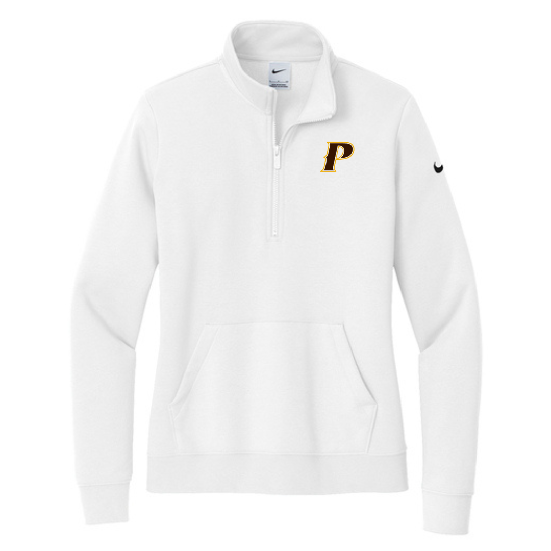 Nike Women's Club Fleece Sleeve Swoosh 1/2 Zip