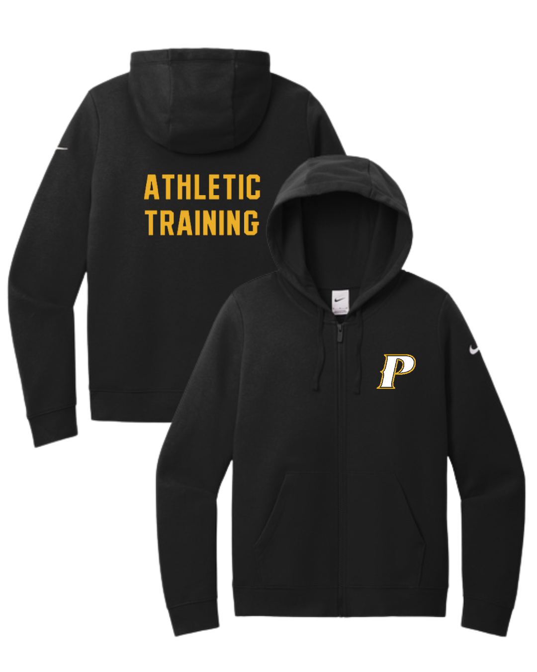 Nike Women's Club Fleece Full-Zip Hoodie - "P-Athletic Training"