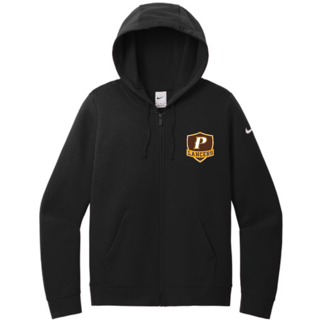 Nike Women's Club Fleece Sleeve Swoosh Full-Zip Hoodie