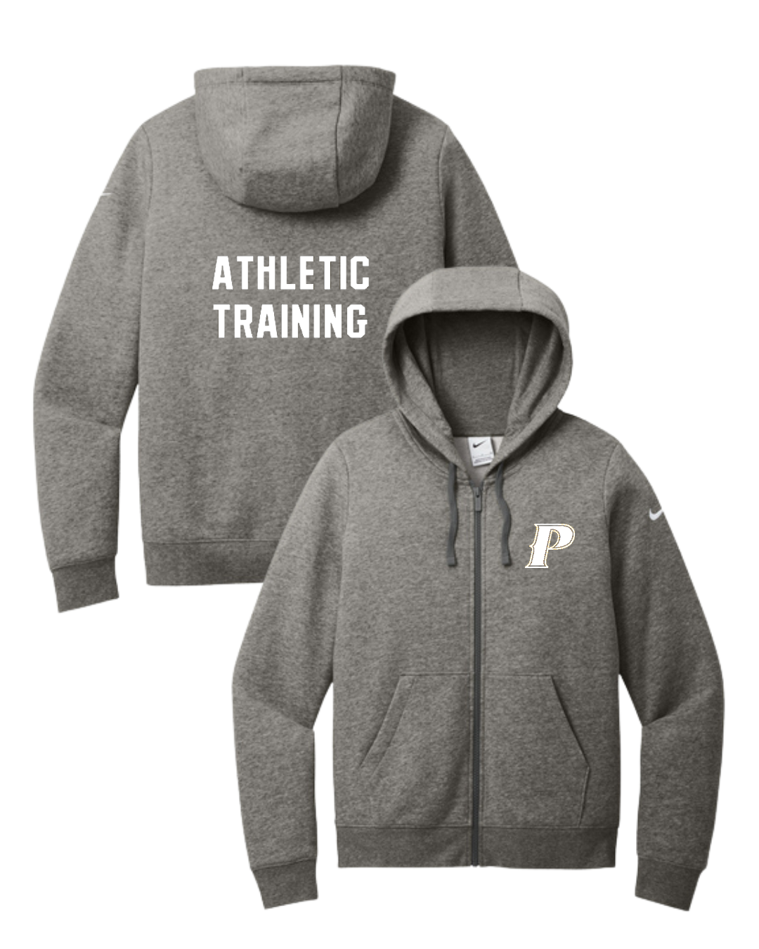 Nike Women's Club Fleece Full-Zip Hoodie - "P-Athletic Training"