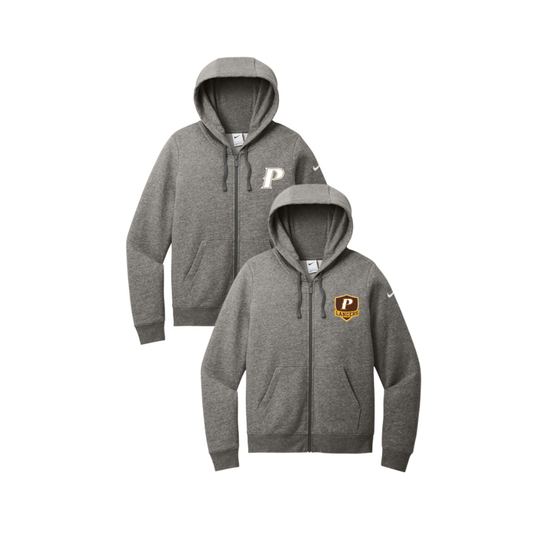 Nike Women's Club Fleece Sleeve Swoosh Full-Zip Hoodie