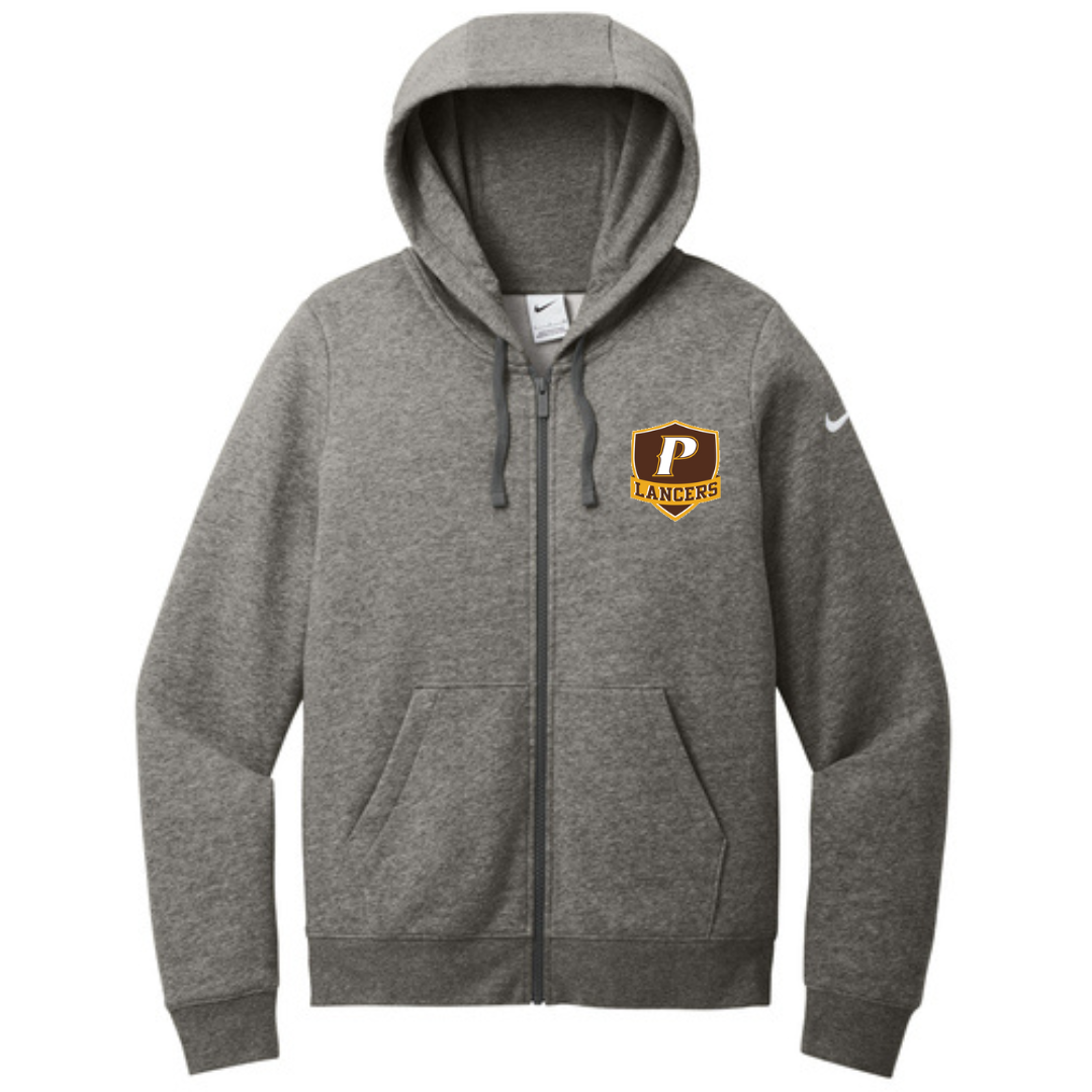 Nike Women's Club Fleece Sleeve Swoosh Full-Zip Hoodie