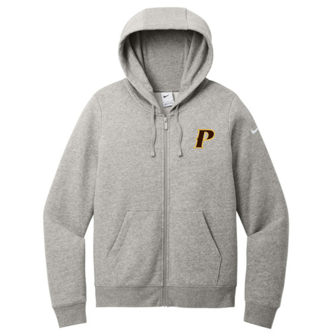 Nike Women's Club Fleece Sleeve Swoosh Full-Zip Hoodie