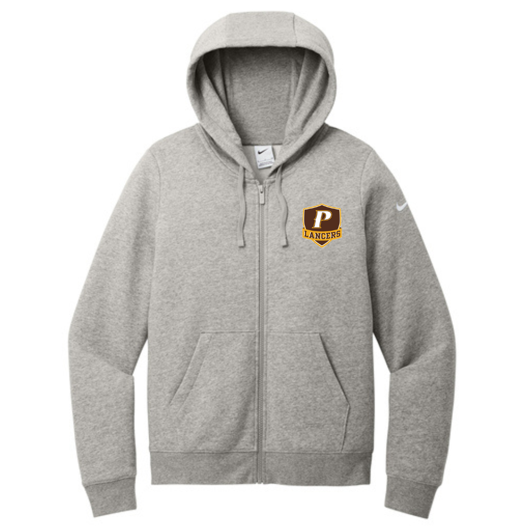 Nike Women's Club Fleece Sleeve Swoosh Full-Zip Hoodie