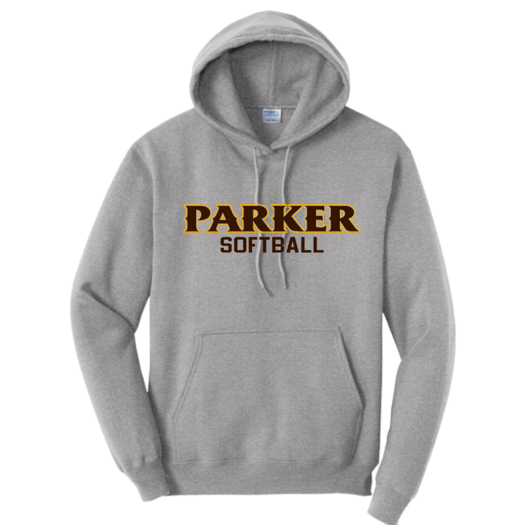 Port & Company Men's Core Fleece Pullover Hooded Sweatshirt - "PARKER SOFTBALL"
