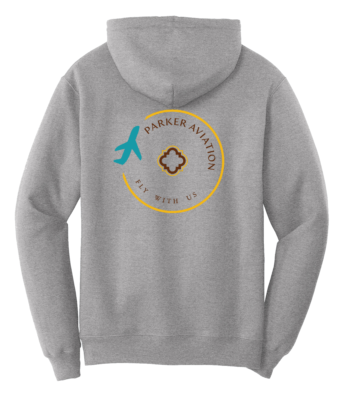 Men's Pullover Hooded Sweatshirt - "PARKER AVIATION CLUB"