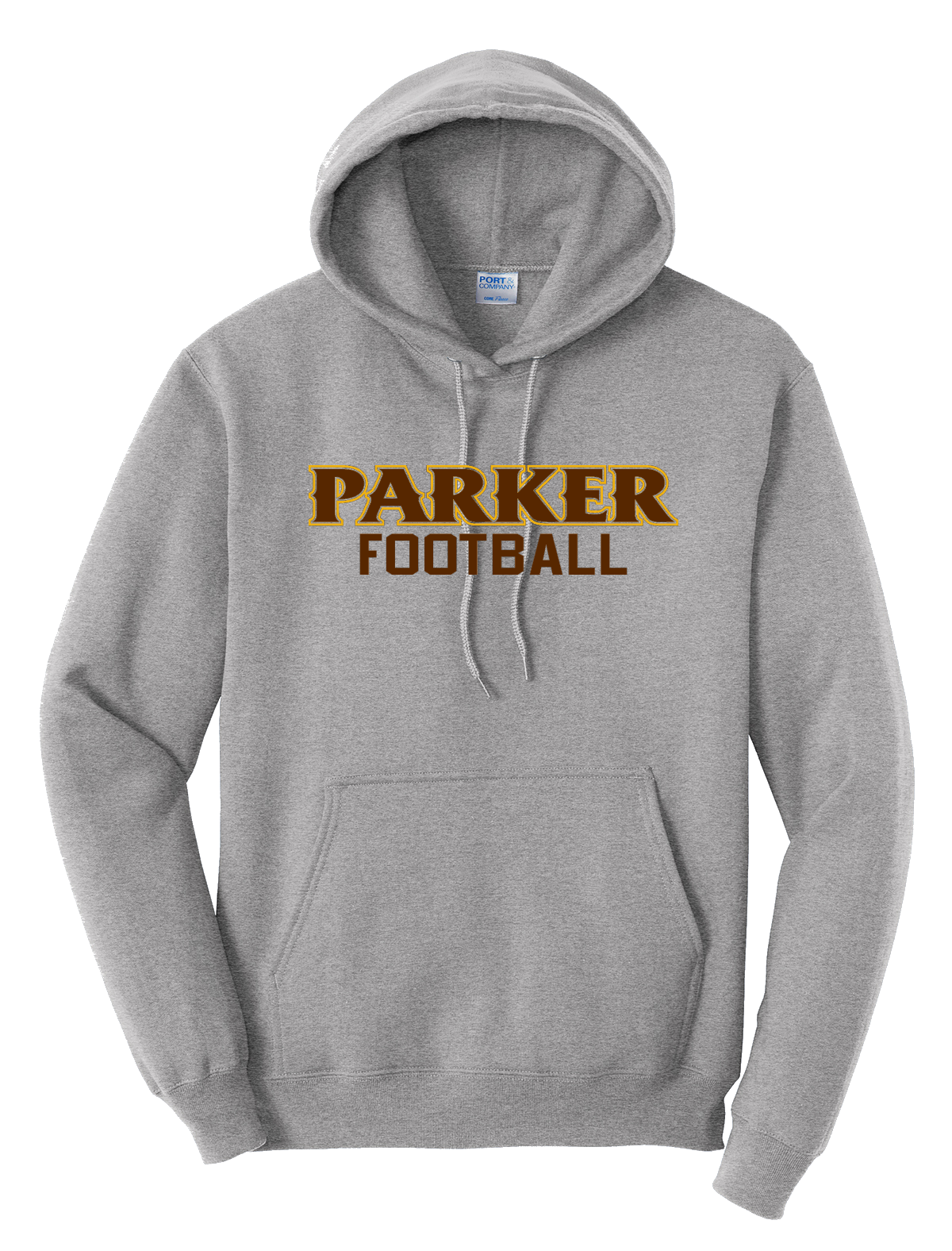 Port & Company Men's Core Fleece Pullover Hooded Sweatshirt - "FOOTBALL"