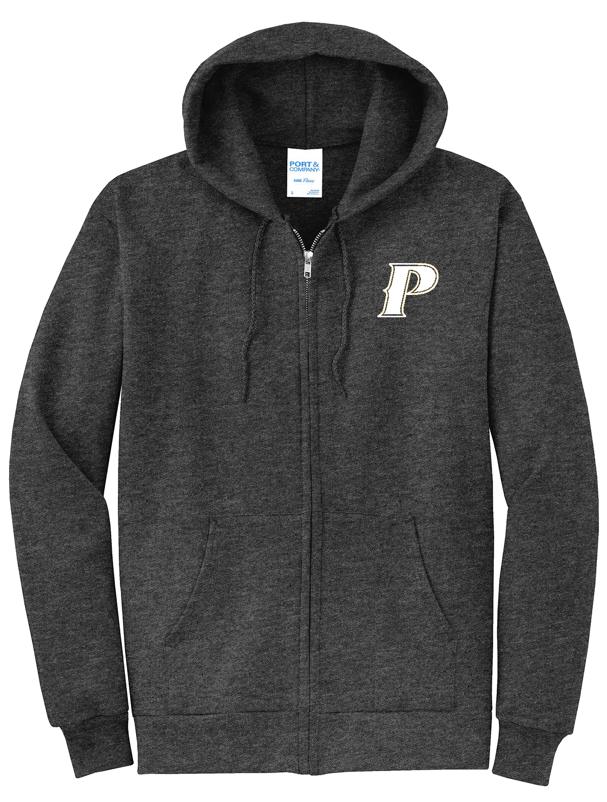 Port & Company Men's Core Fleece Full Zip Hoodie