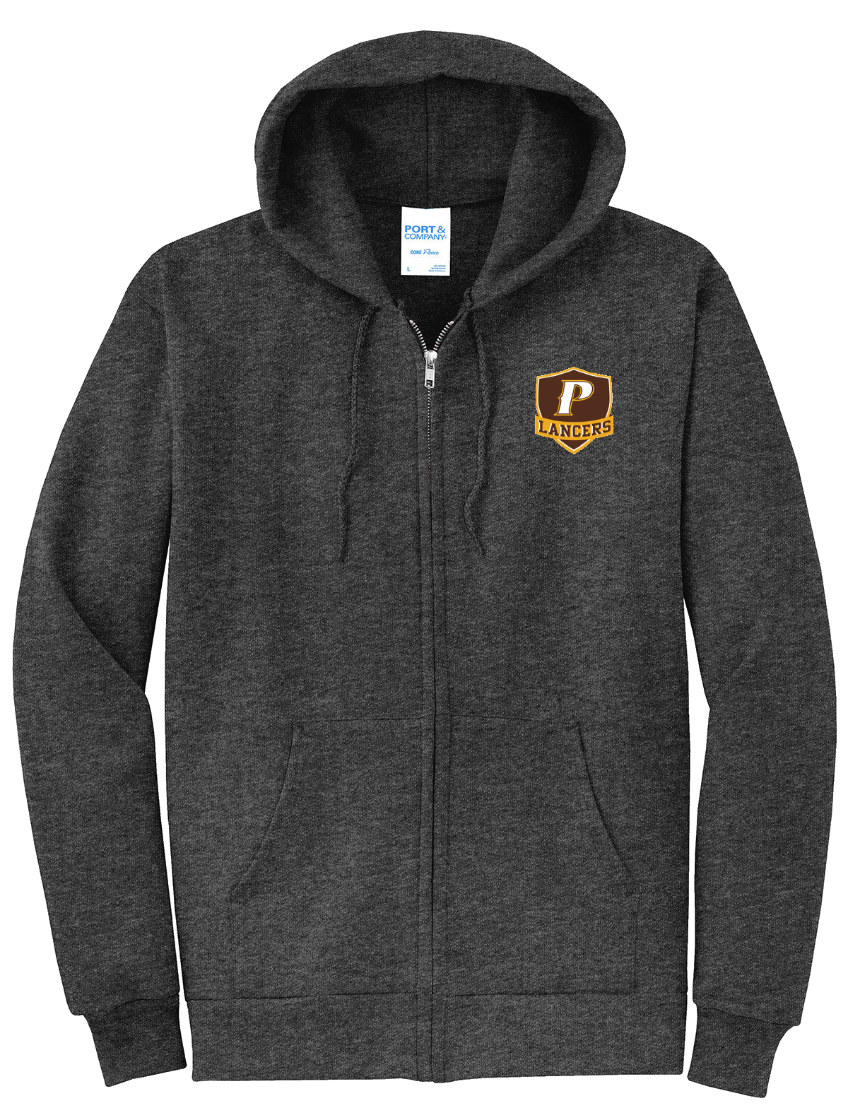 Port & Company Men's Core Fleece Full Zip Hoodie