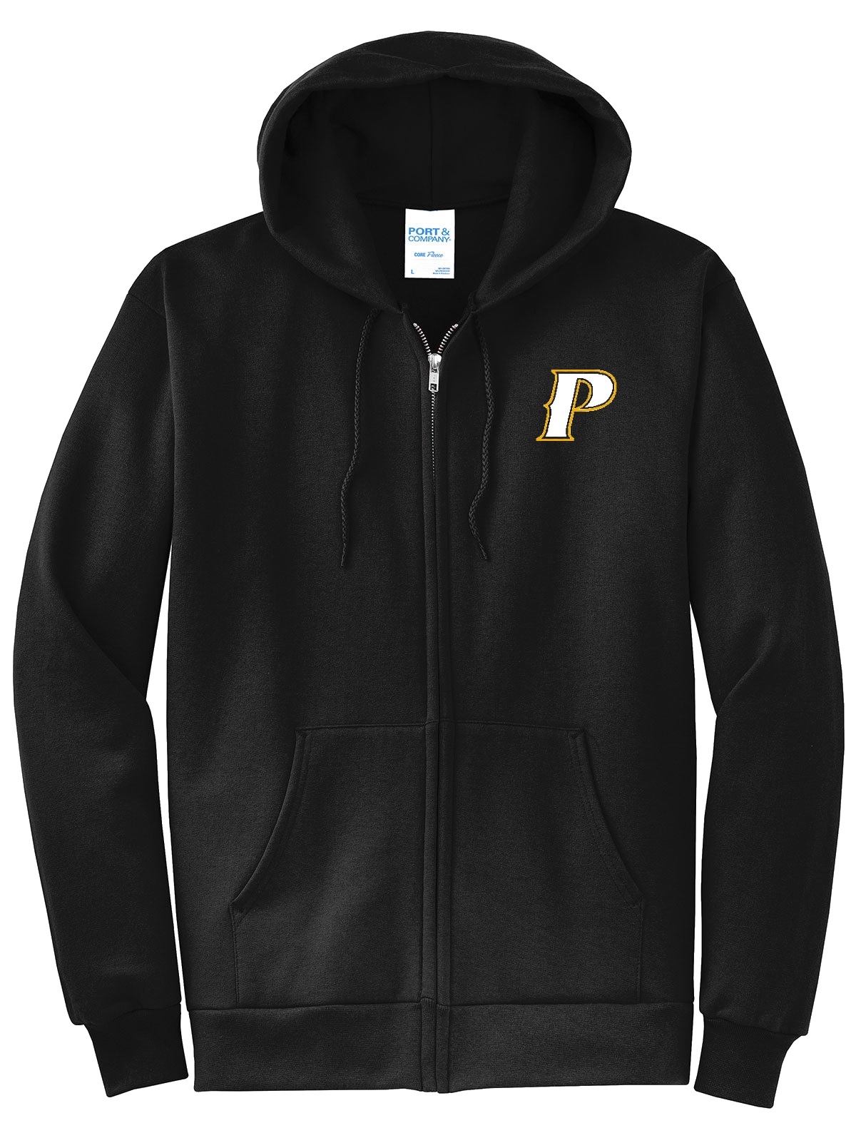 Port & Company Men's Core Fleece Full Zip Hoodie