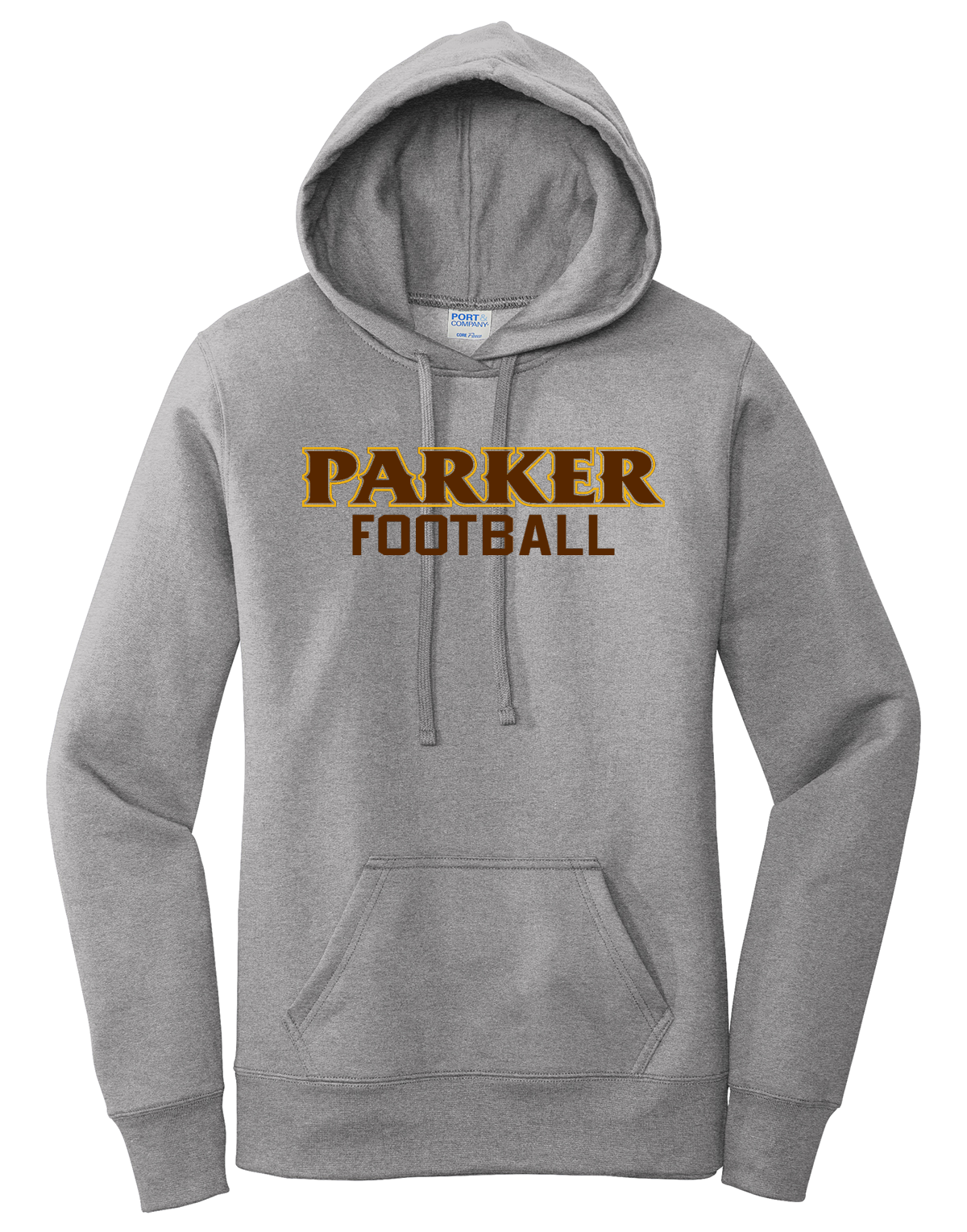 Port & Company Ladies Core Pullover Hooded Sweatshirt - "PARKER FOOTBALL"