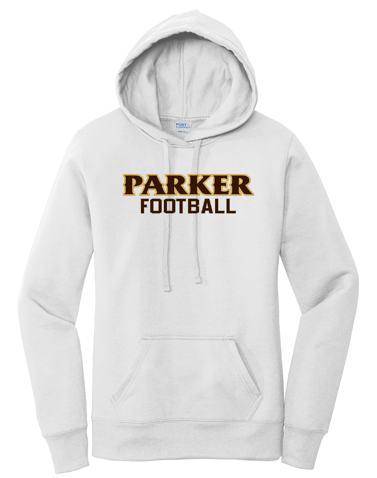 Port & Company Ladies Core Pullover Hooded Sweatshirt - "PARKER FOOTBALL"