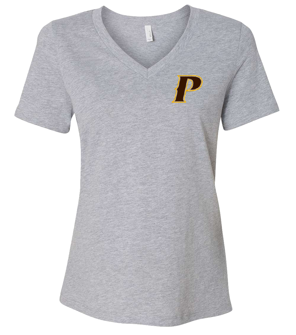 Bella Canvas Ladies Relaxed Heather CVC V-Neck Tee