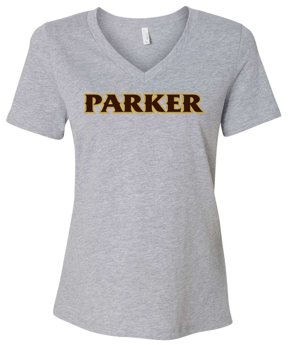 Bella Canvas Ladies Relaxed Heather CVC V-Neck Tee