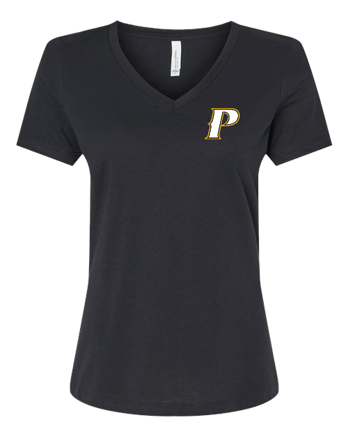 Bella Canvas Ladies Relaxed Heather CVC V-Neck Tee