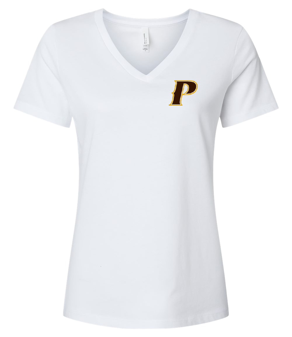 Bella Canvas Ladies Relaxed Heather CVC V-Neck Tee