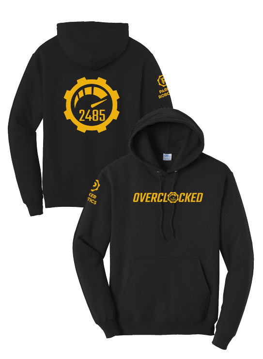 Robotics Pullover Fleece Hoodie - "OVERCLOCKED"