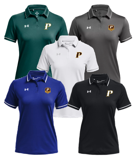 Ladies Team Tipped Polo - "P" or "Shield"