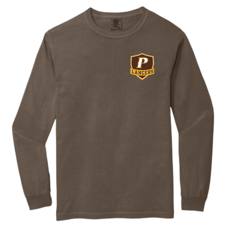 Comfort Colors Heavyweight Ring Spun Long Sleeve Tee - "Parker", "P", or "Shield"