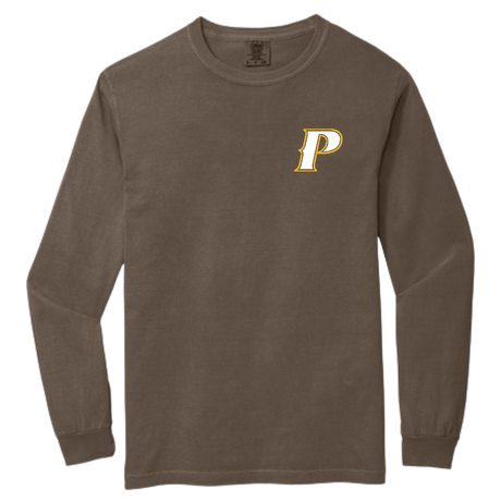 Comfort Colors Heavyweight Ring Spun Long Sleeve Tee - "Parker", "P", or "Shield"