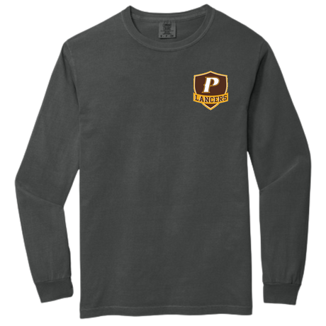 Comfort Colors Heavyweight Ring Spun Long Sleeve Tee - "Parker", "P", or "Shield"