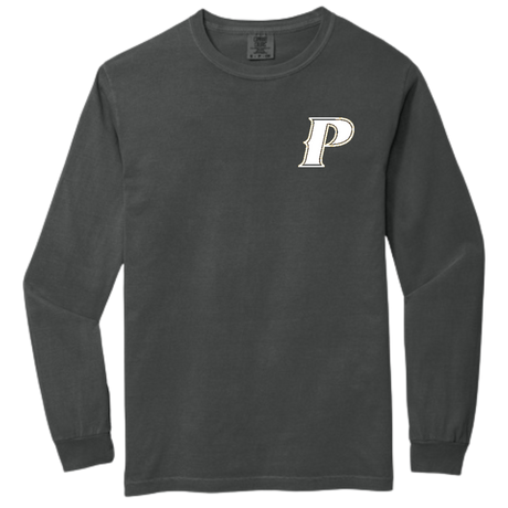 Comfort Colors Heavyweight Ring Spun Long Sleeve Tee - "Parker", "P", or "Shield"