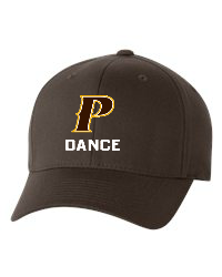 Adult Flex-Fit Baseball Cap - "P Dance"  [colors: Brown, White, Gray]