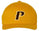 Adult Flex-Fit Baseball Cap - "P" or "SHIELD" [colors: Brown, Light Grey, Dark Grey, Gold, White]