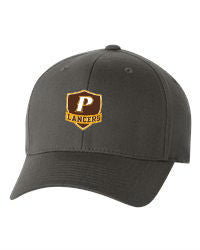 Youth Flex-Fit Classic Baseball Cap -"P" [colors: brown, graphite]