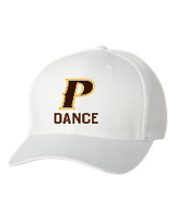 Adult Flex-Fit Baseball Cap - "P Dance"  [colors: Brown, White, Gray]