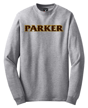 Adult Long Sleeve Beefy Tee  - "PARKER or "P"