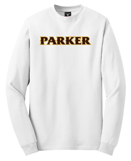 Adult Long Sleeve Beefy Tee  - "PARKER or "P"