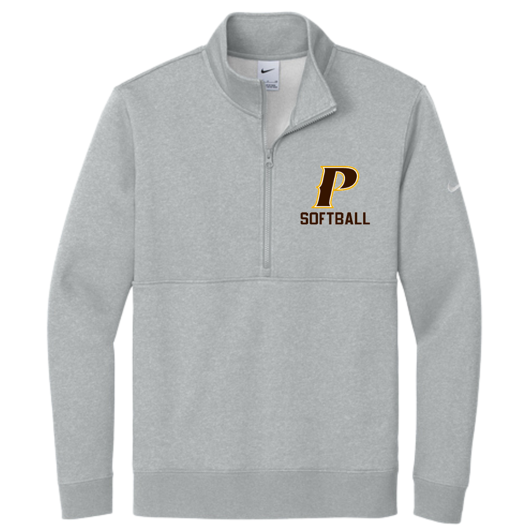 Nike Club Fleece 1/2 zip - "P-SOFTBALL"