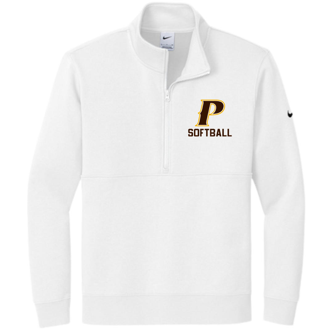 Nike Club Fleece 1/2 zip - "P-SOFTBALL"
