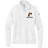 Nike Women's Club Fleece 1/2 zip - "P-SOFTBALL"