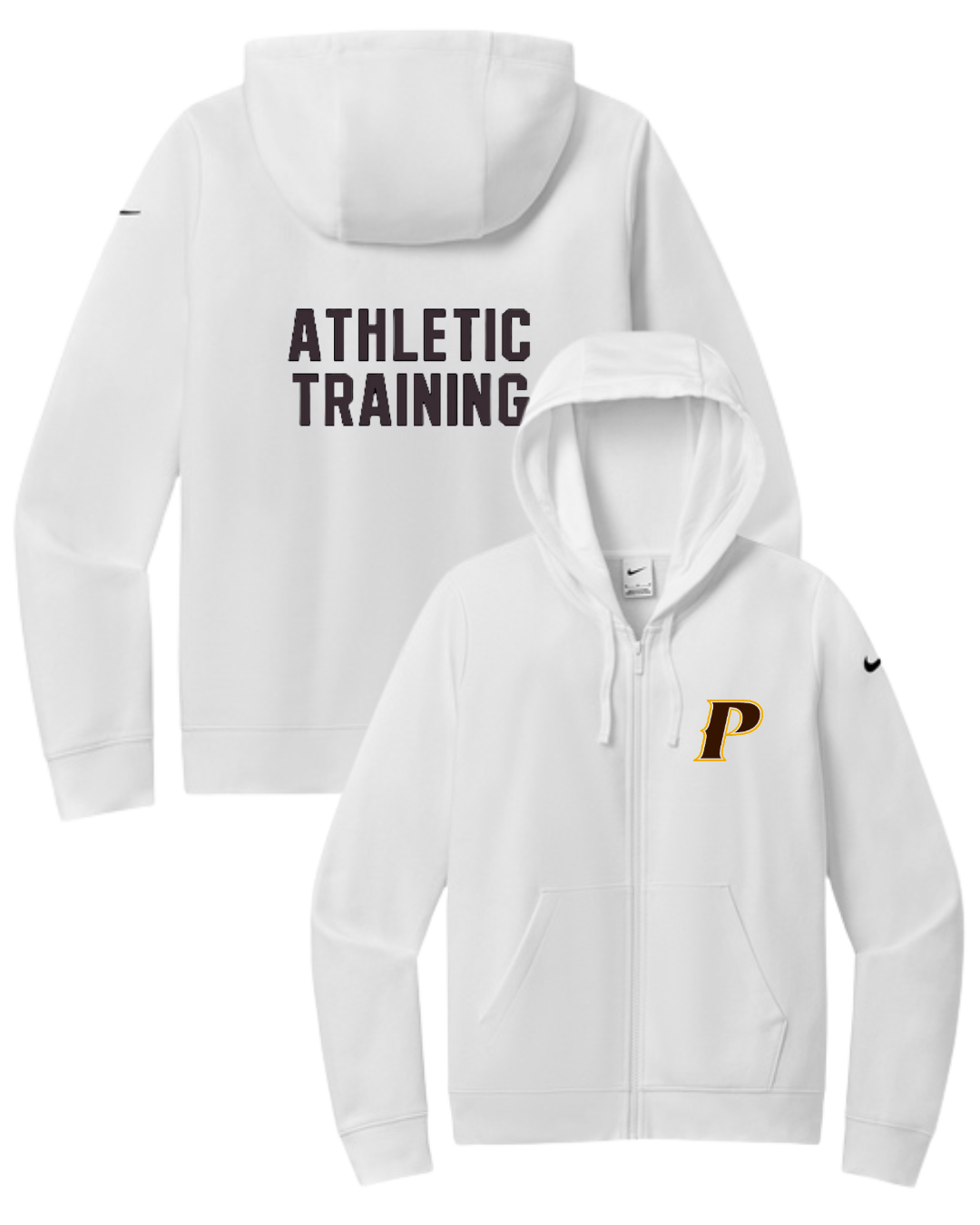 Nike Women's Club Fleece Full-Zip Hoodie - "P-Athletic Training"
