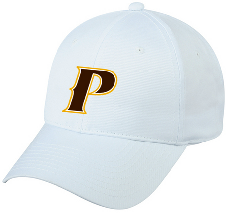 Youth Adjustable Classic Style Baseball Cap - "P," or "SHIELD" [colors: White, Gray]