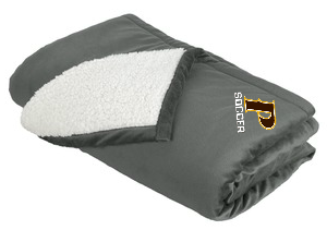 Mountain Lodge Sherpa Blanket - "P-SOCCER"