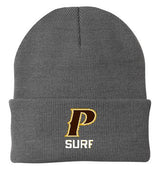 Cuffed Knit Beanie - "P-SURF"