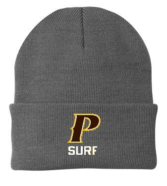 Cuffed Knit Beanie - "P-SURF"