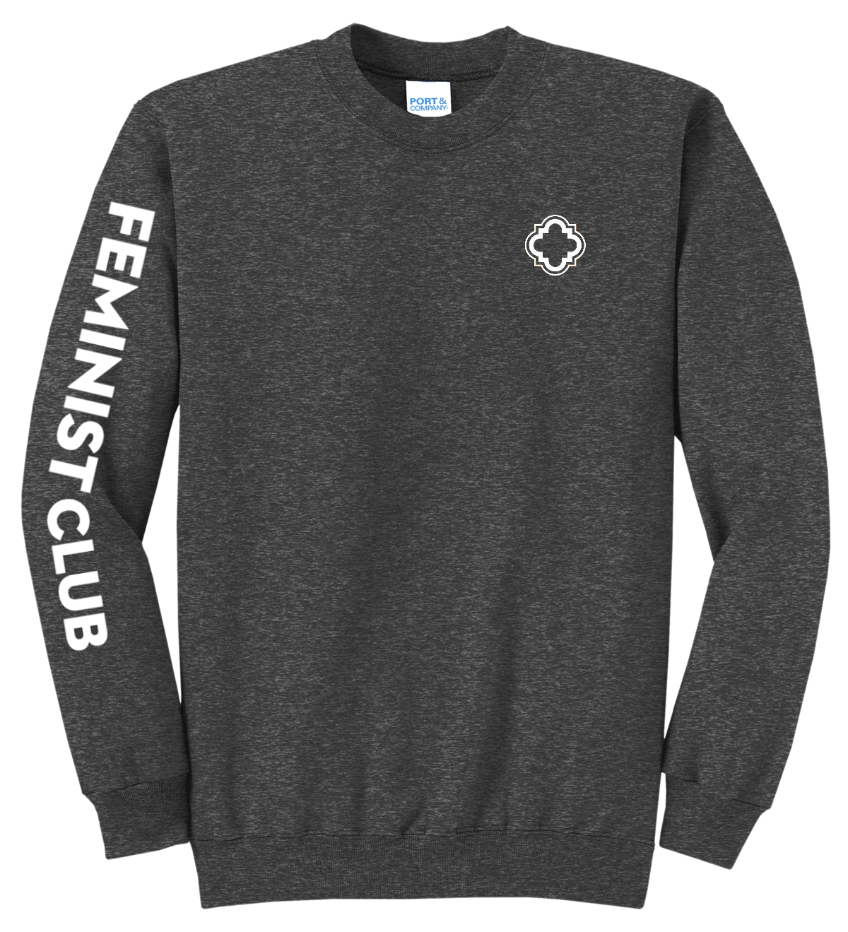 Feminist Club Core Crewneck Sweatshirt - "FEMINIST CLUB"